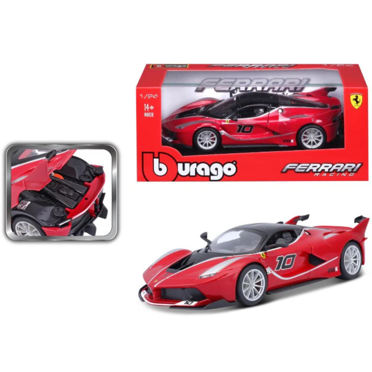 AUTO DE COLECCIÓN BBURAGO 1:24 FERRARI FXX K #10 - 8