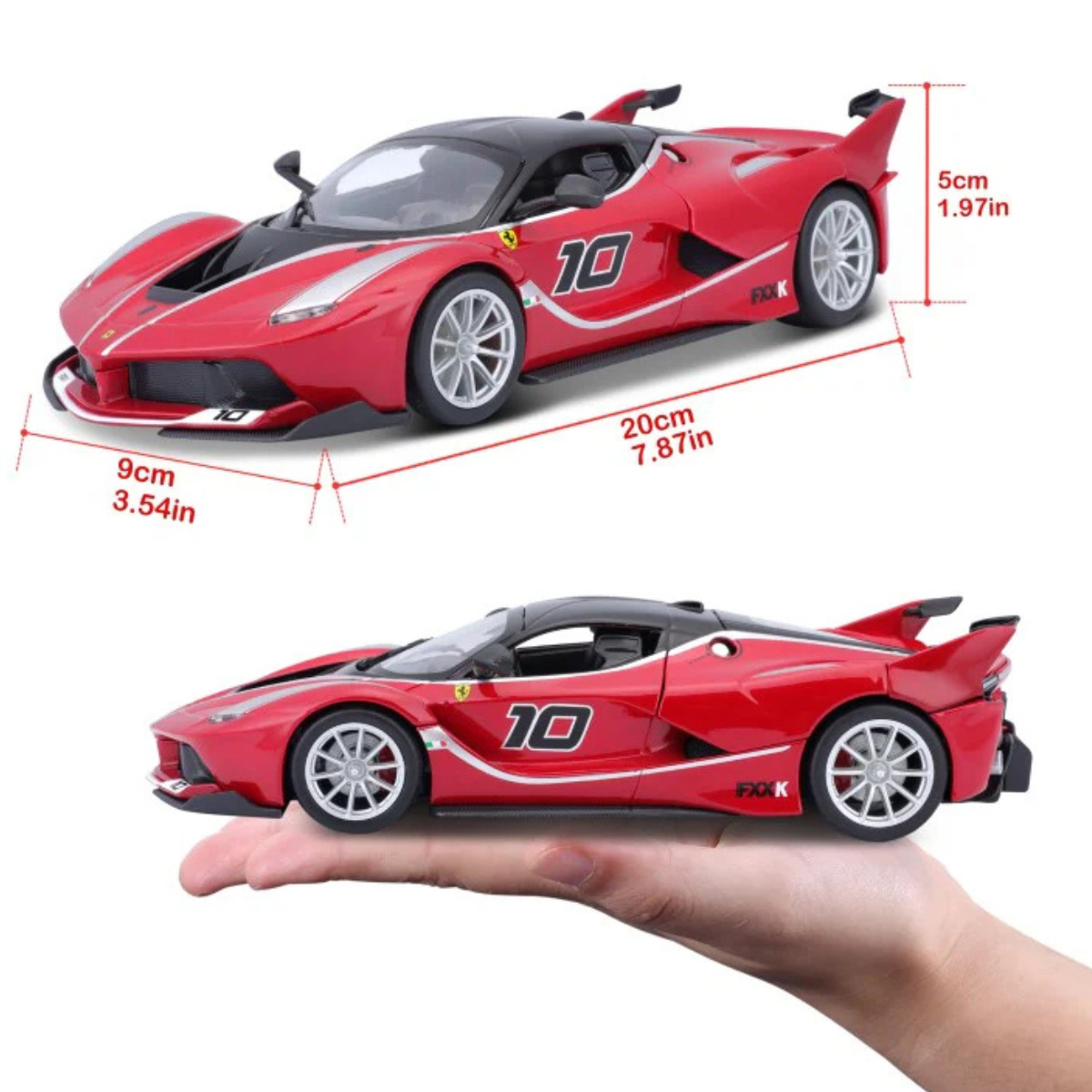 AUTO DE COLECCIÓN BBURAGO 1:24 FERRARI FXX K #10 - 9