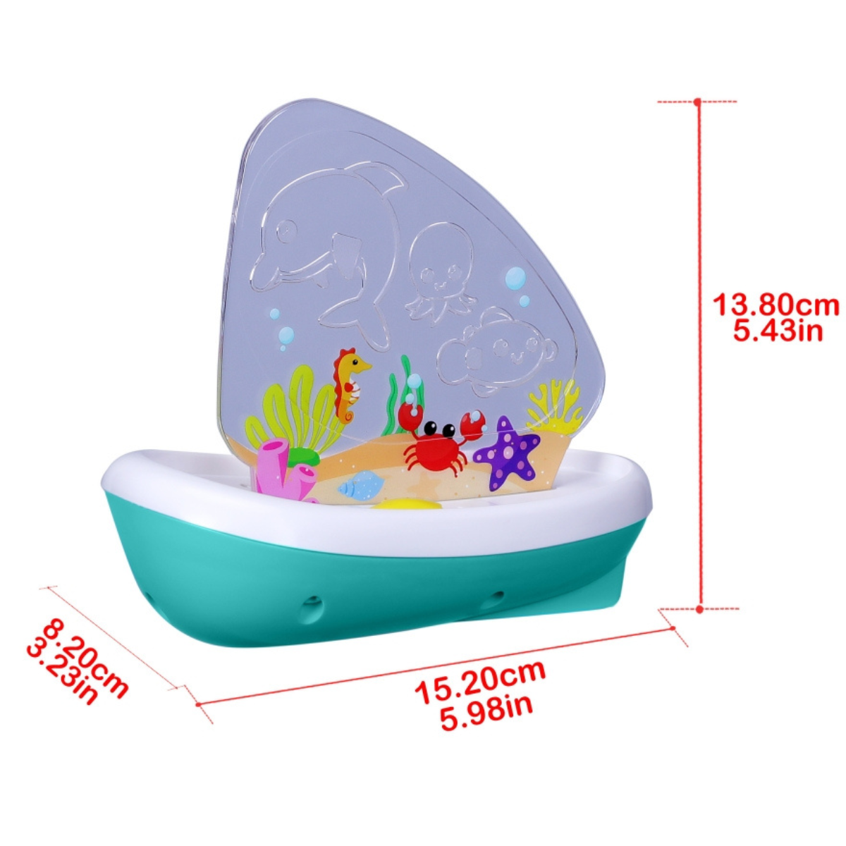 JUGUETE DE BEBÉ BB JUNIOR SPLASH N PLAY VELERO LUMINOSO PARA BAÑO LUZ LED - 7