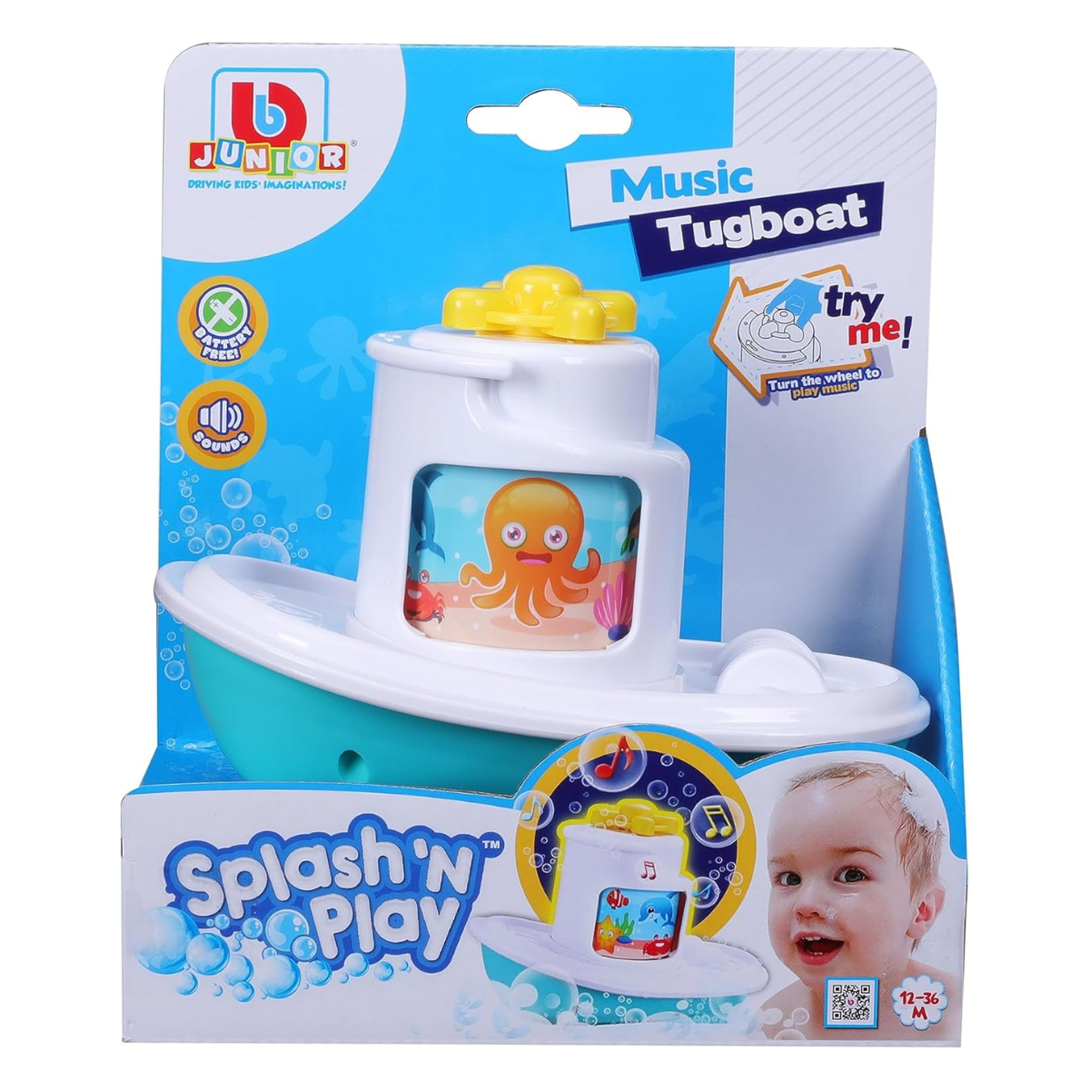 JUGUETE DE BEBÉ BB JUNIOR SPLASH N PLAY BARCO MUSICAL PARA BAÑO - 2