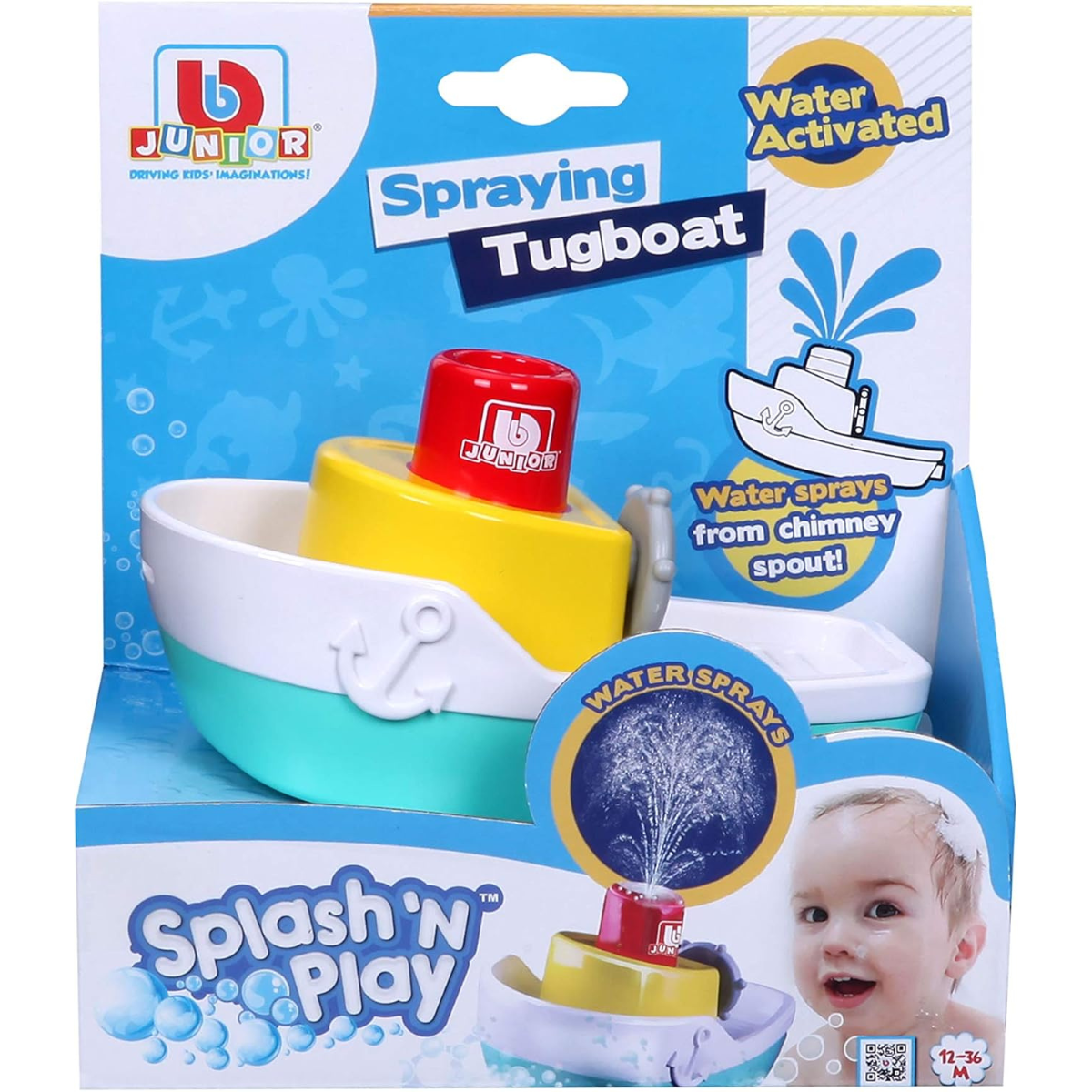 JUGUETE DE BEBÉ BB JUNIOR SPLASH N PLAY BARCO ROCIADOR DE AGUA PARA BAÑO - 2