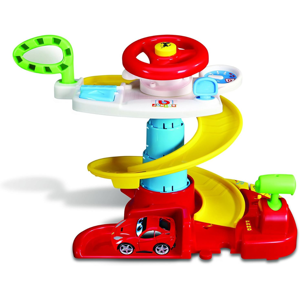 JUGUETE DE BEBÉ BB JUNIOR FERRARI SET 2 EN 1 PISTA Y VOLANTE + 1 AUTO - 2