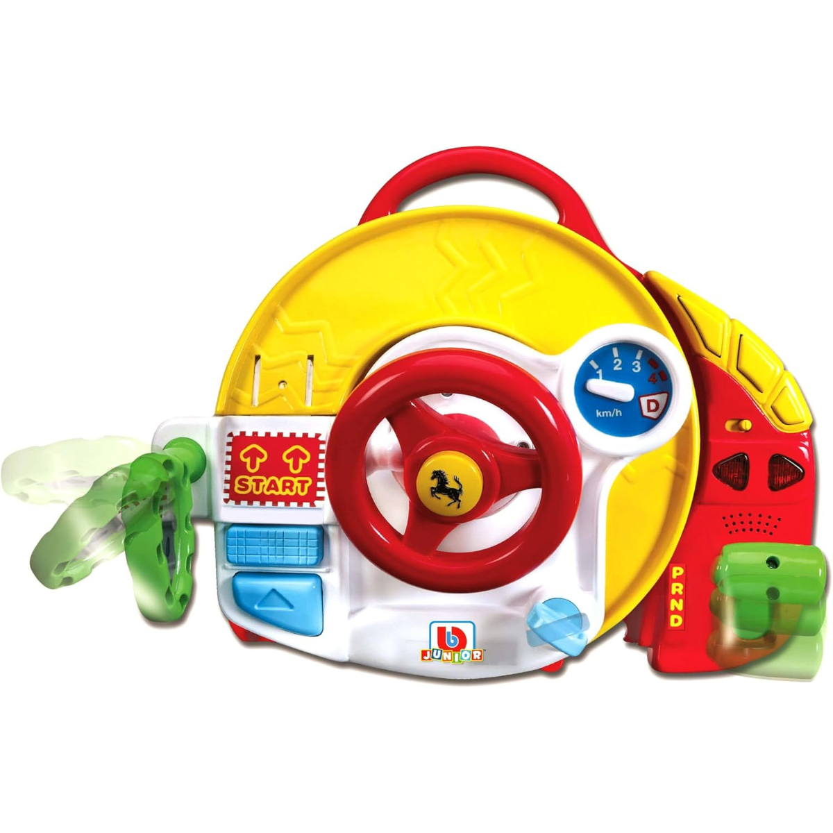 JUGUETE DE BEBÉ BB JUNIOR FERRARI SET 2 EN 1 PISTA Y VOLANTE + 1 AUTO - 3