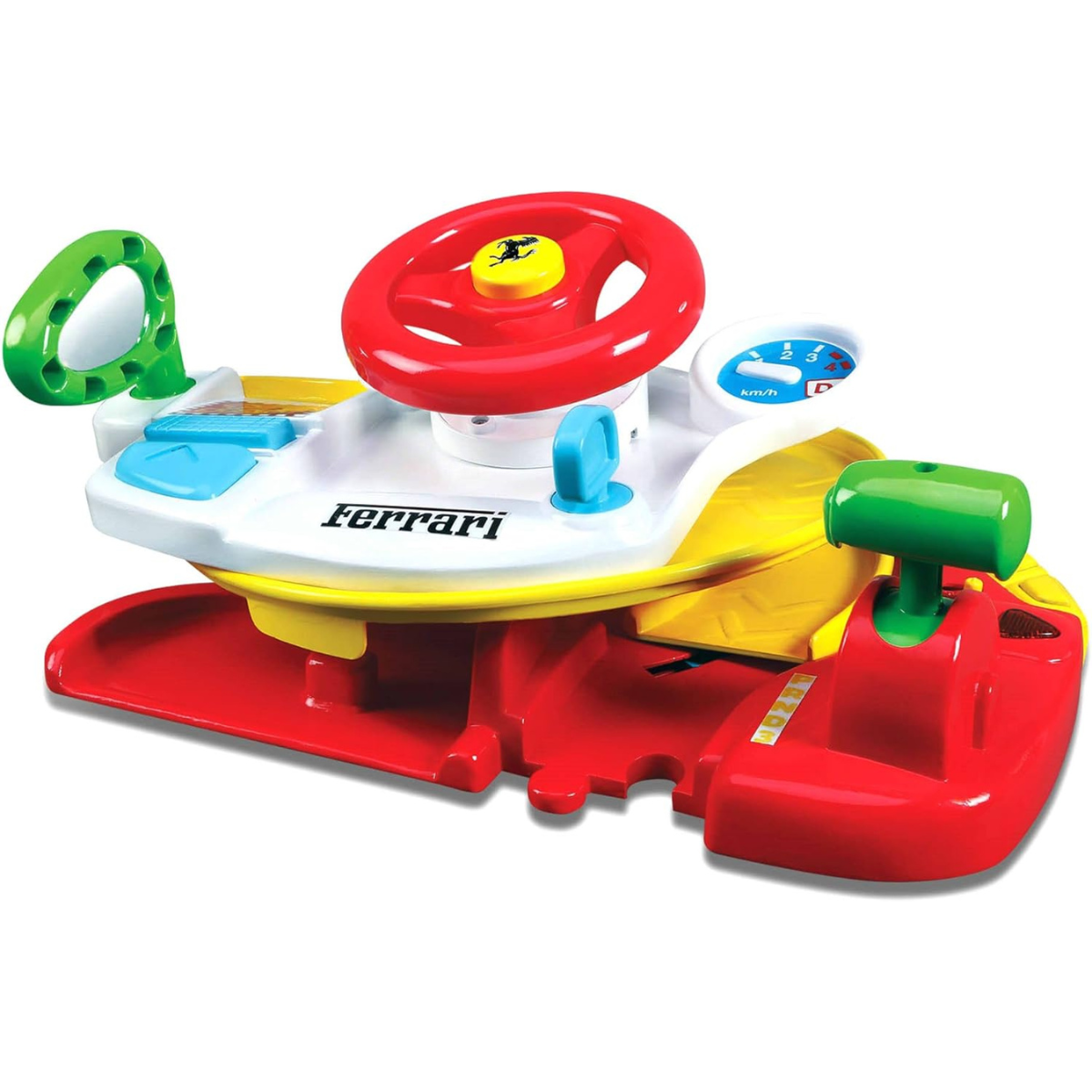 JUGUETE DE BEBÉ BB JUNIOR FERRARI SET 2 EN 1 PISTA Y VOLANTE + 1 AUTO - 4