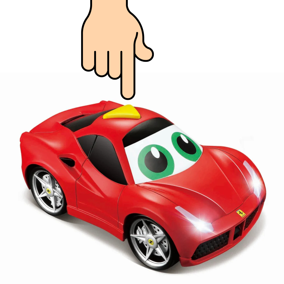 JUGUETE DE BEBÉ AUTO BB JUNIOR FERRARI LUCES Y SONIDO INTERACTIVO - 1