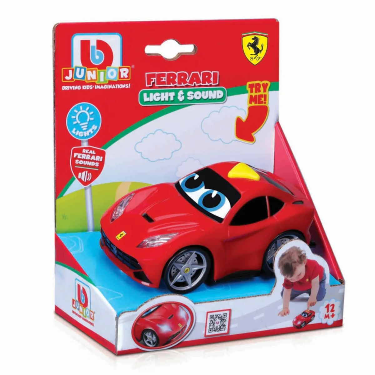 JUGUETE DE BEBÉ AUTO BB JUNIOR FERRARI LUCES Y SONIDO INTERACTIVO - 2
