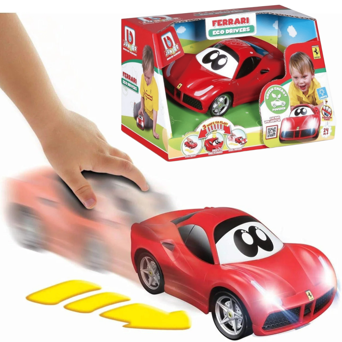 JUGUETE DE BEBÉ AUTO BB JUNIOR FERRARI CONDUCTORES ECO INTERACTIVO PARA NIÑOS - 1