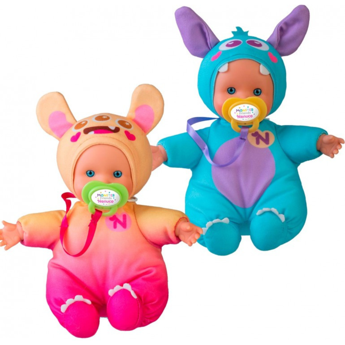 JUGUETE MUÑECA NENUCO DISFRAZ DE MONSTRUO Y CHUPETE - 3