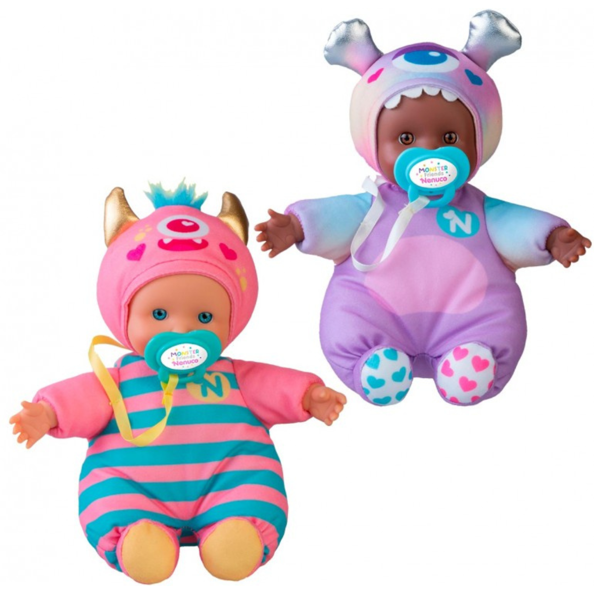 JUGUETE MUÑECA NENUCO DISFRAZ DE MONSTRUO Y CHUPETE - 4