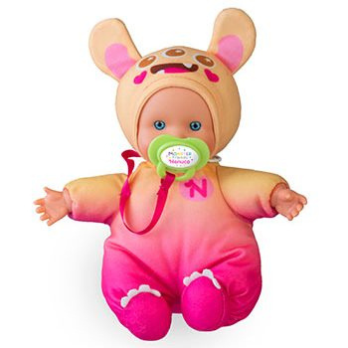 JUGUETE MUÑECA NENUCO DISFRAZ DE MONSTRUO Y CHUPETE - 5