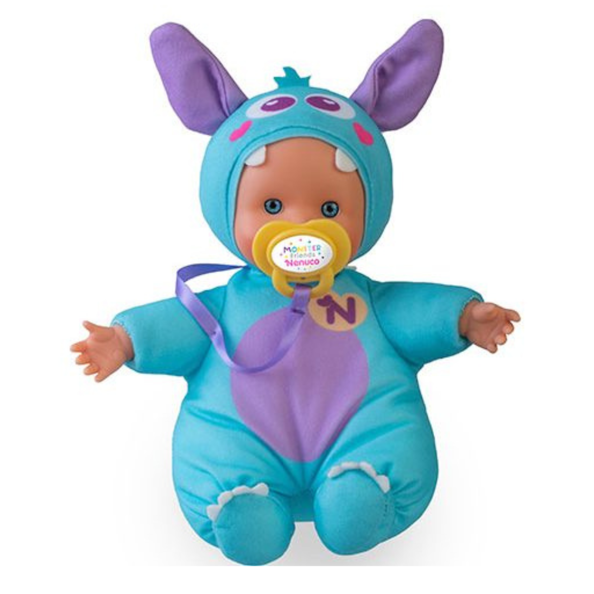JUGUETE MUÑECA NENUCO DISFRAZ DE MONSTRUO Y CHUPETE - 7