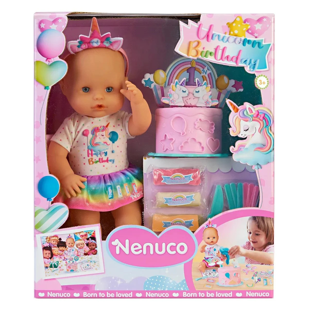 JUGUETE MUÑECA NENUCO CUMPLEAÑOS DE UNICORNIO CON VESTIDO Y SET DE FIESTA - 5