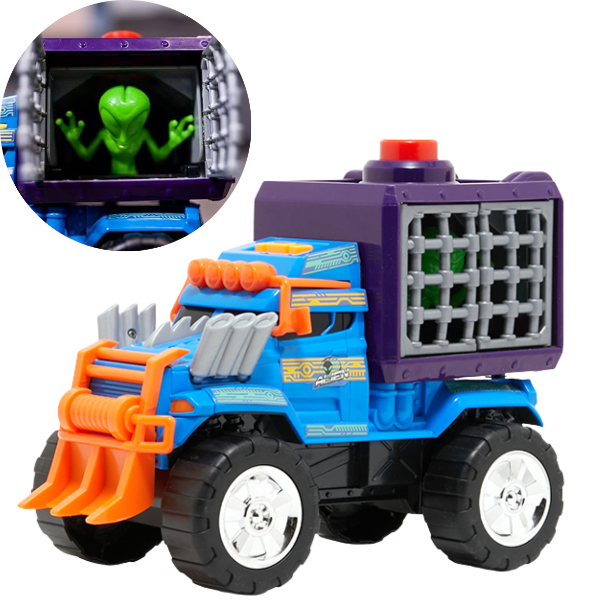 JUGUETE CARRO TODO TERRENO TEAMSTERZ ESCAPE DE ALIEN CON LUCES Y SONIDOS - 1