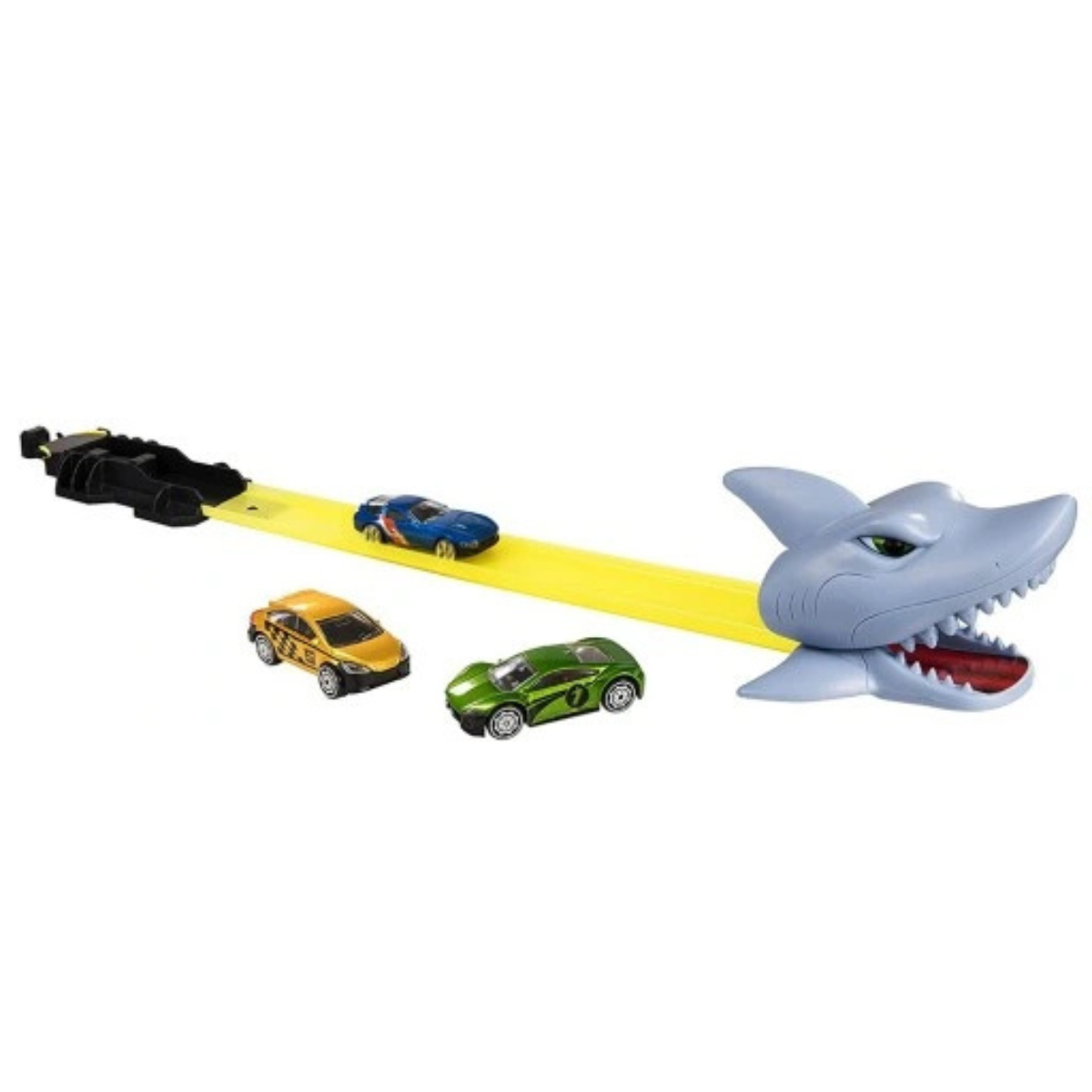 JUGUETE PISTA DE AUTOS TEAMSTERZ LANZADOR DE TIBURÓN + 2 AUTOS DE METAL - 3