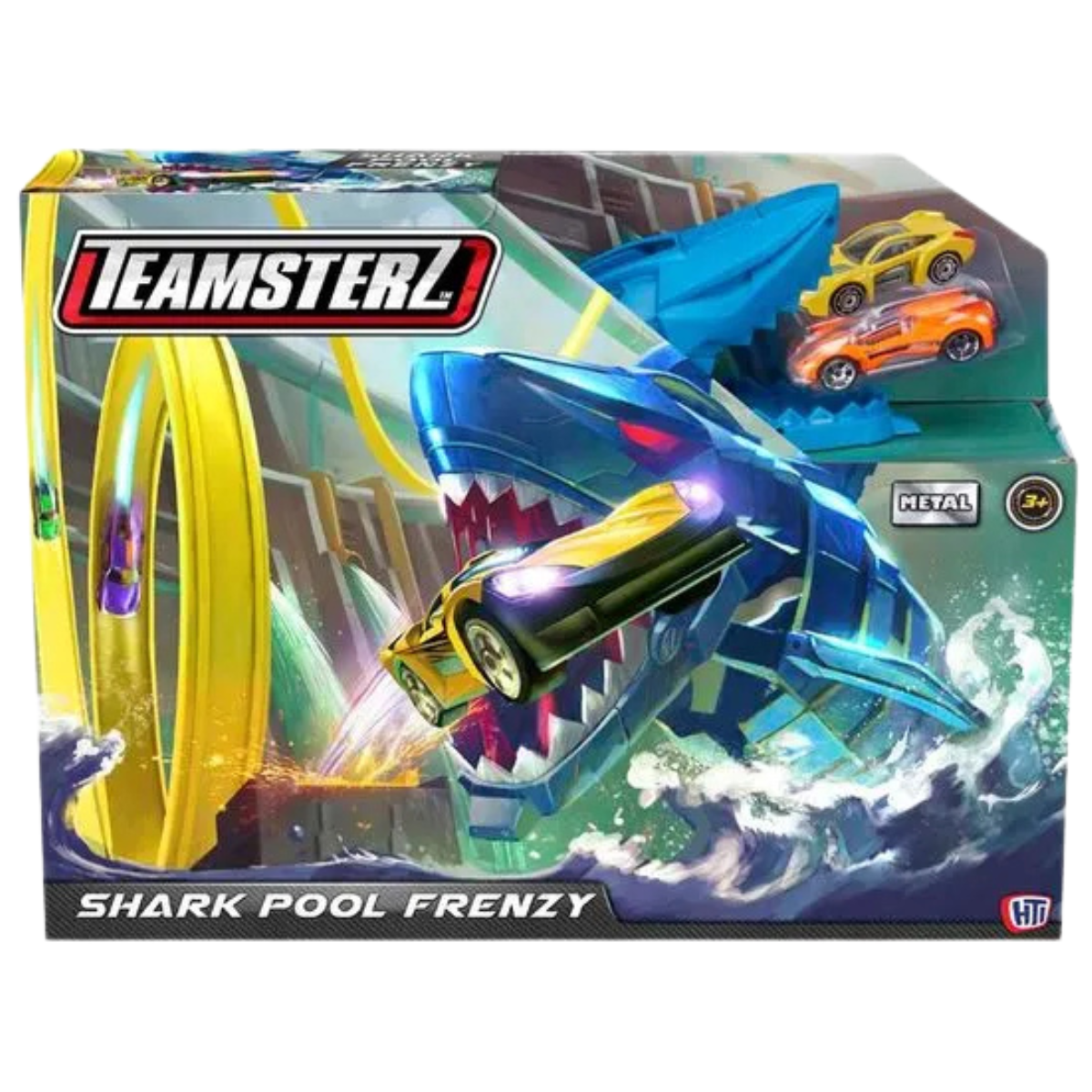 JUGUETE PISTA DE AUTOS TEAMSTERZ TIBURÓN CON LANZADOR + ACCE - 2