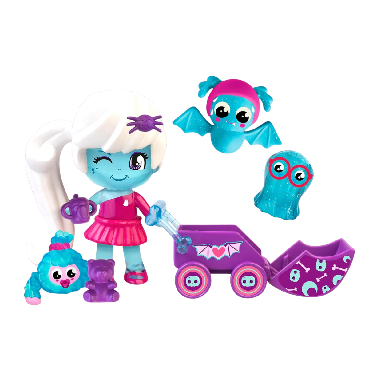MUÑECA PINYPON TENEBROSA MI MONSTRUO Y YO LA MONSTRA FIGURA CON ACCESORIOS - 2