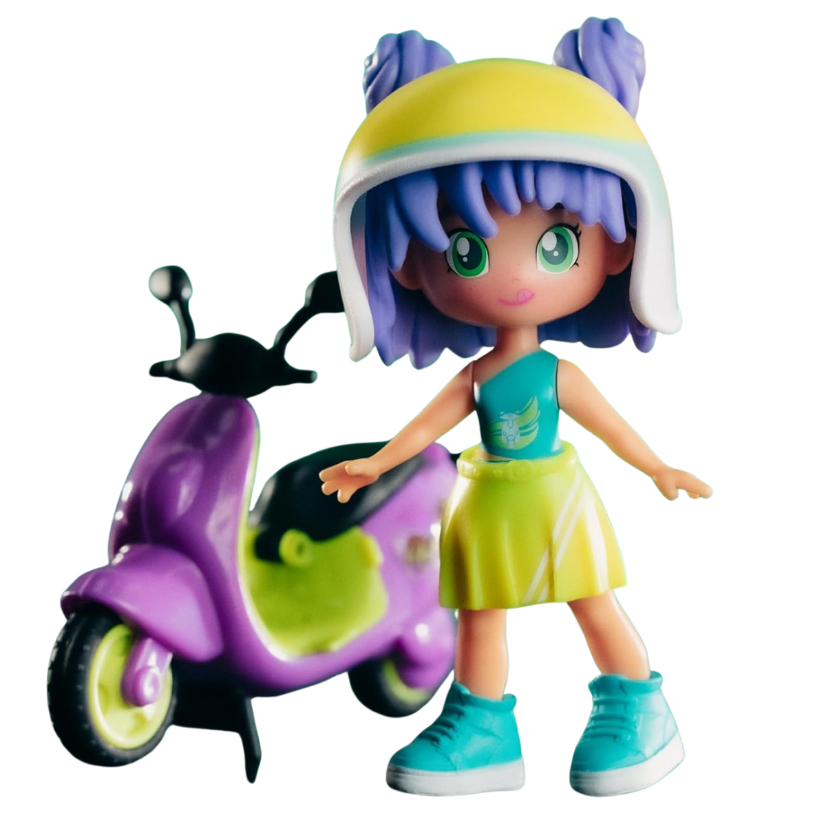 MUÑECA PINYPON TOP CON SCOOTER Y ACCESORIOS INTERCAMBIABLES - 6