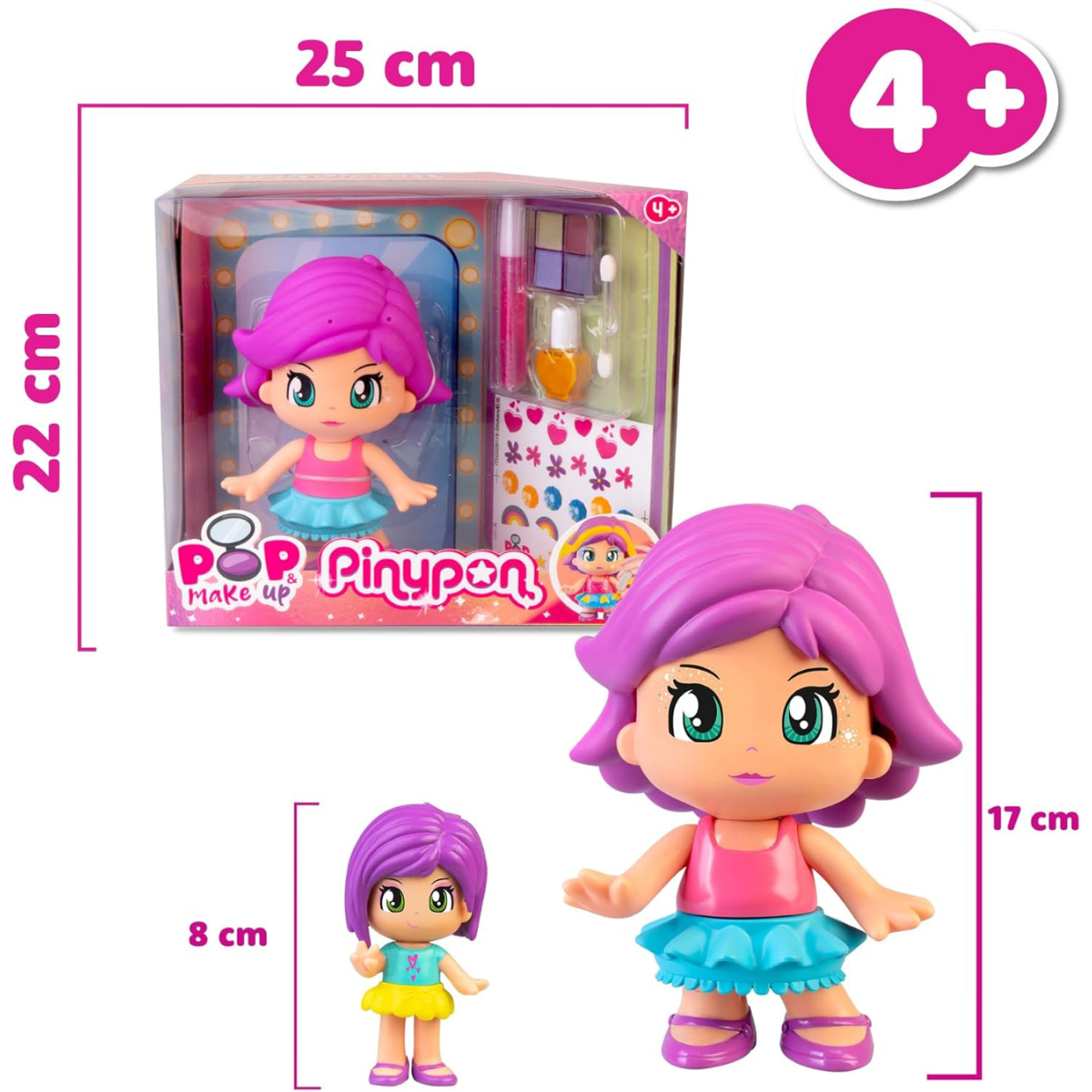 MUÑECA PINYPON POP MAKE UP CON ACCESORIOS DE MAQUILLAJE Y PERSONALIZACIÓN - 7