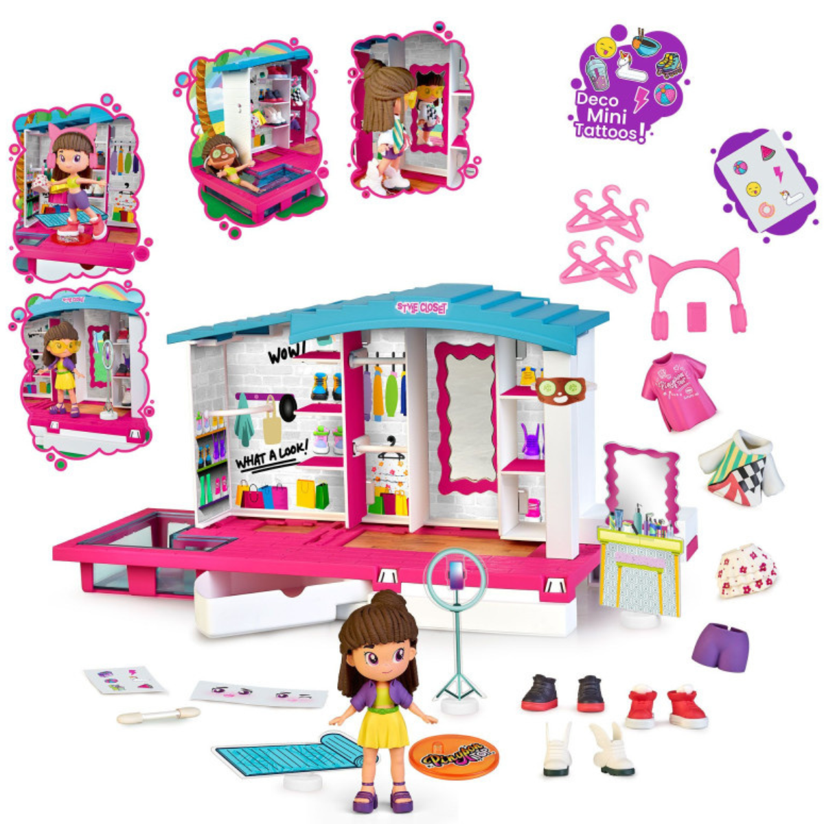 SET PINYPON TOP CLOSET FASHIONISTA SET DE ARMARIO CON ACCESORIOS INTERCAMBIABLES - 1
