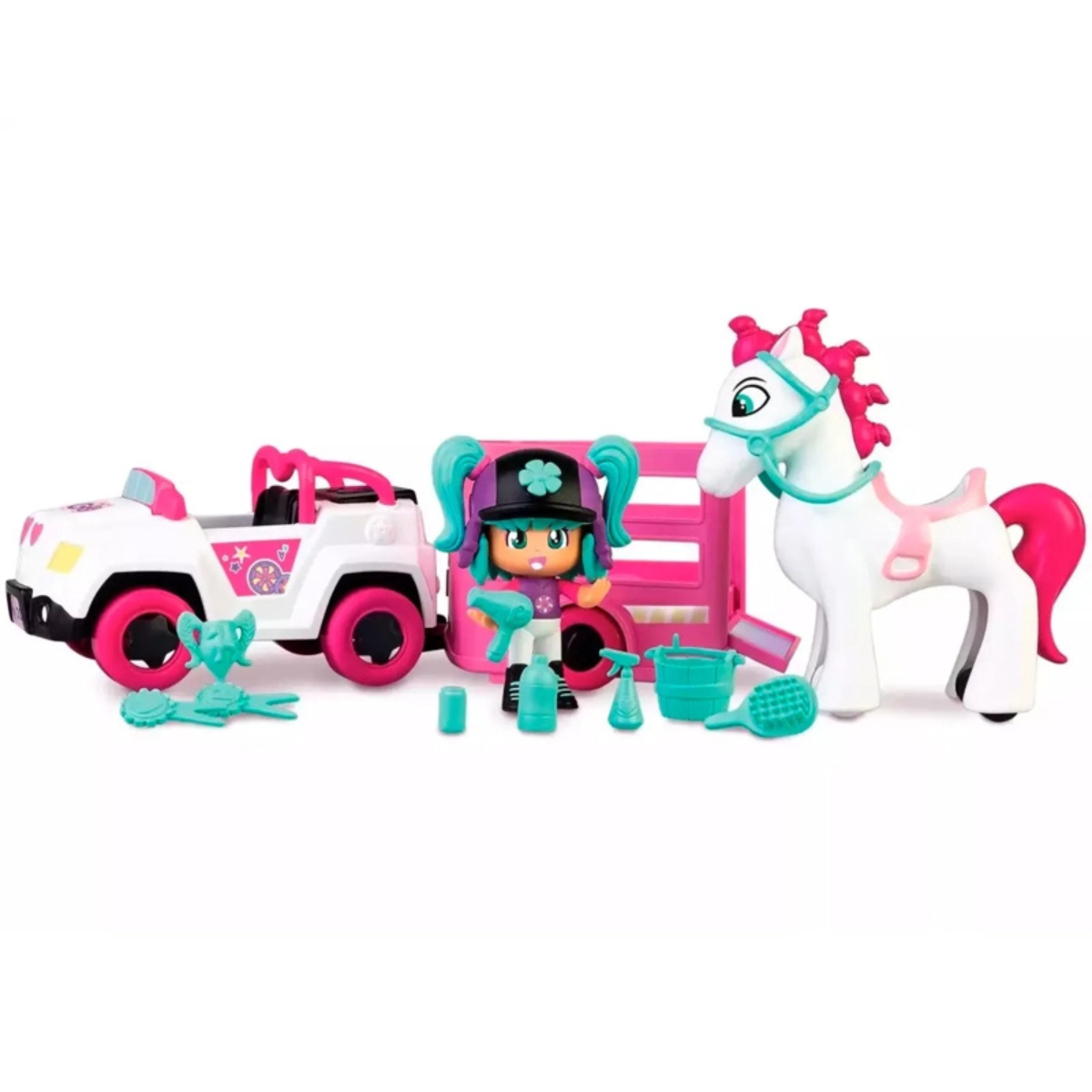 MUÑECA PINYPON TRANSPORTE PONY CON ACCESORIOS - 3