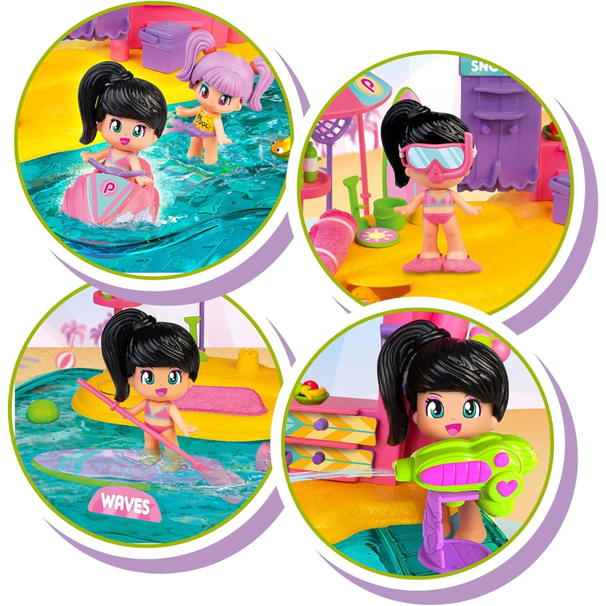 SET PINYPON PLAYA CON MUÑECAS Y ACCESORIOS - 5