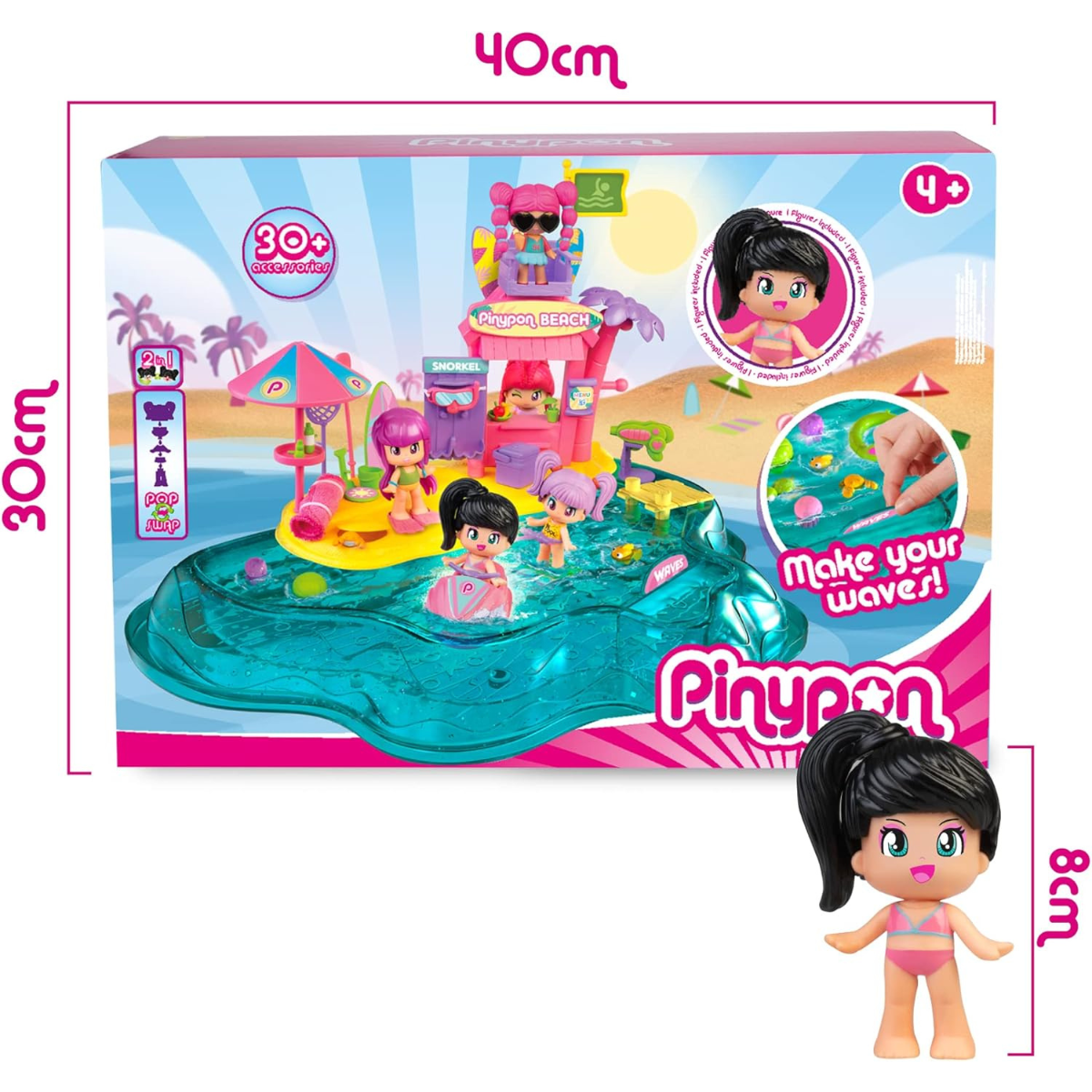 SET PINYPON PLAYA CON MUÑECAS Y ACCESORIOS - 9