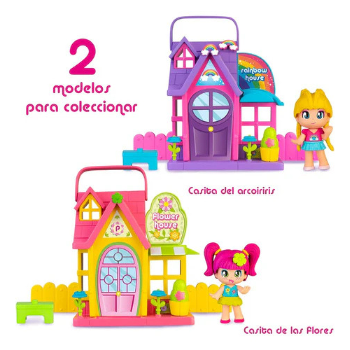 SET PINYPON PEQUEÑA CASITA CON MUÑECA Y ACCESORIOS CASA PORTÁTIL - 3