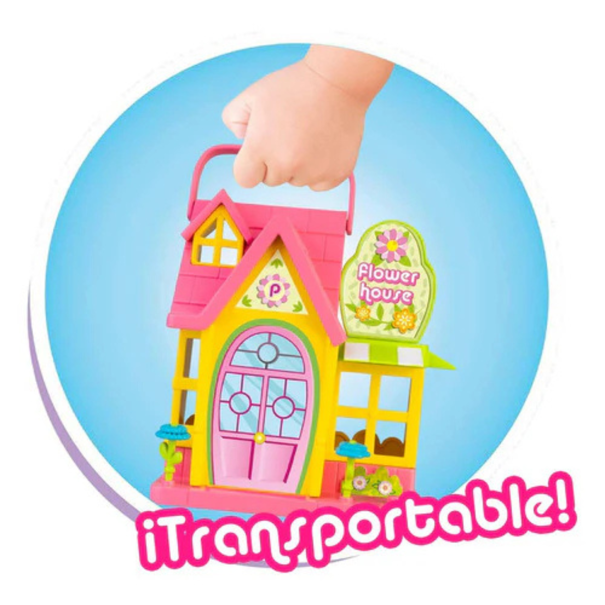 SET PINYPON PEQUEÑA CASITA CON MUÑECA Y ACCESORIOS CASA PORTÁTIL - 4