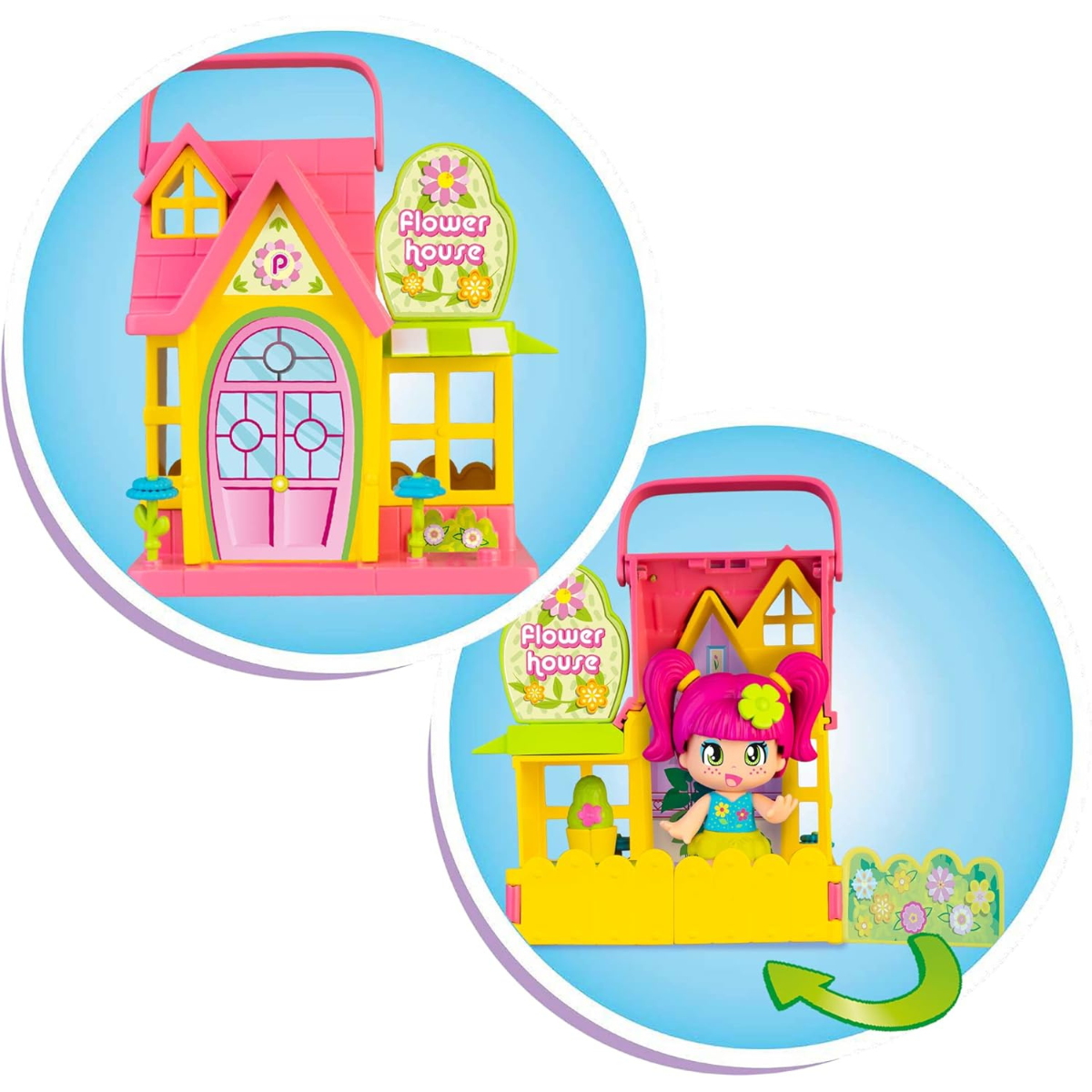 SET PINYPON PEQUEÑA CASITA CON MUÑECA Y ACCESORIOS CASA PORTÁTIL - 6