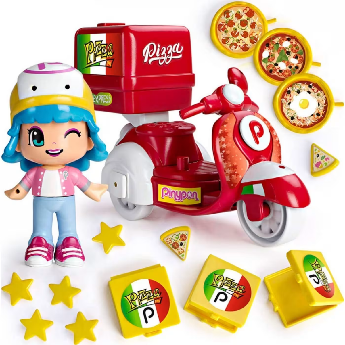 MUÑECA PINYPON MOTO DELIVERY PIZZERÍA Y ACCESORIOS - 2