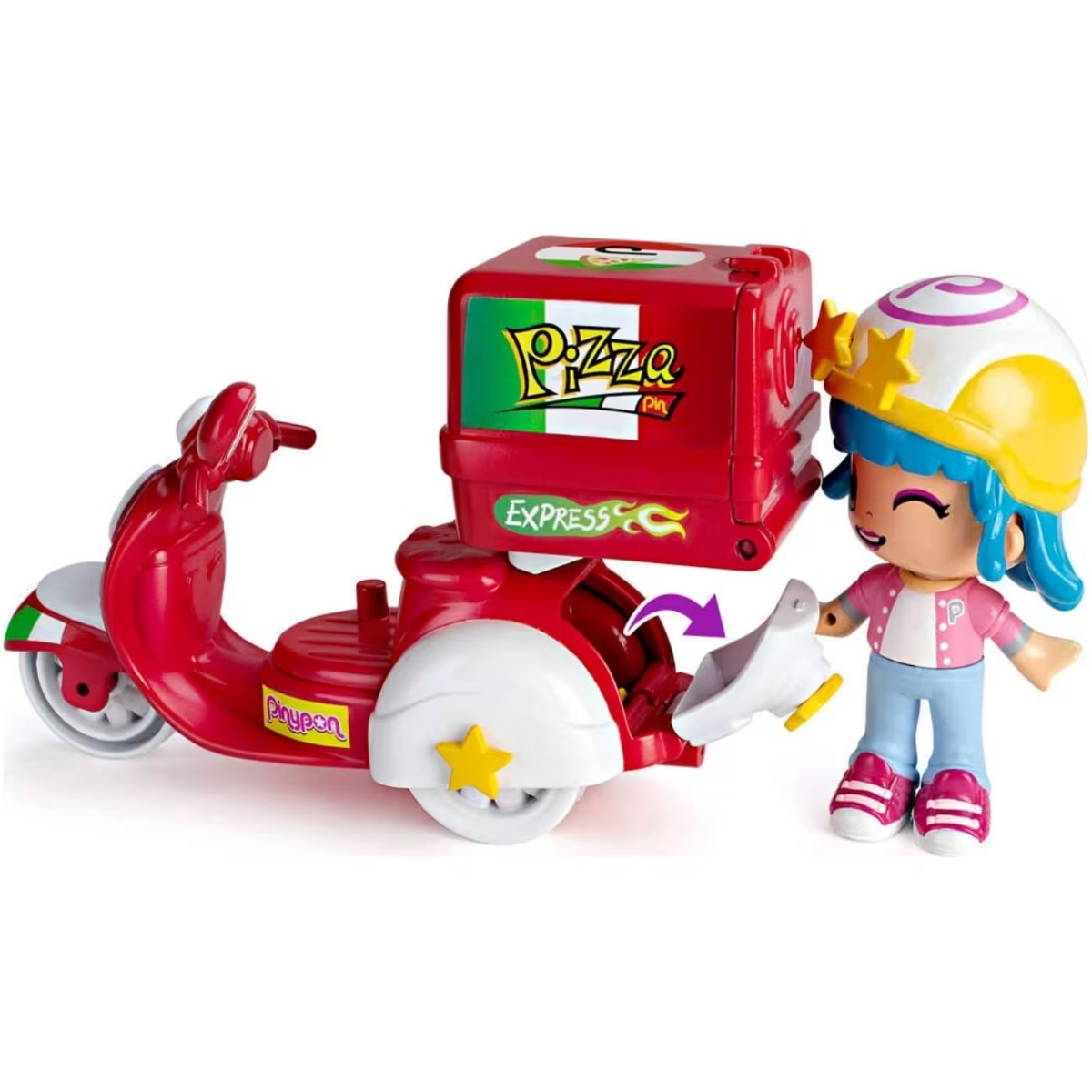 MUÑECA PINYPON MOTO DELIVERY PIZZERÍA Y ACCESORIOS - 3