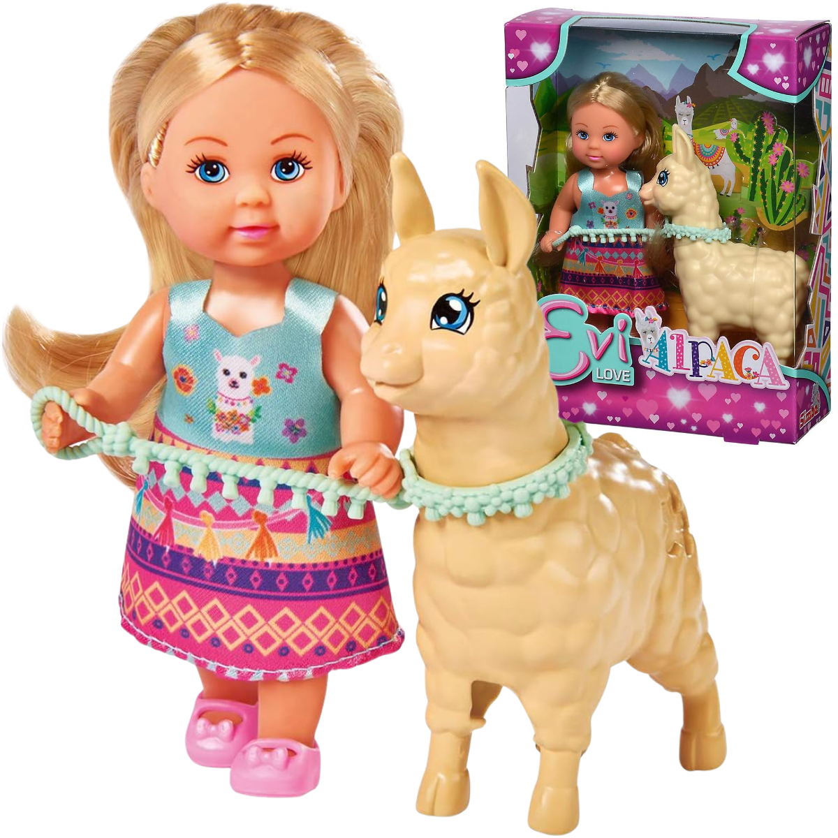 MUÑECA EVI LOVE CON TRAJE TÍPICO DE ALPACA CON VESTIMENTA TRADICIONAL - 1