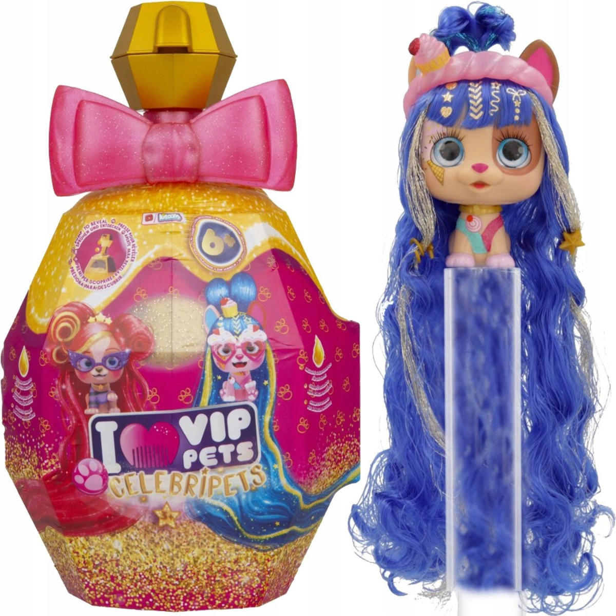 MUÑECA VIP PETS COLECCIONABLE CELEBRIDADES CON CABELLO LARGO + ACCESORIOS (SURTIDO) - 1