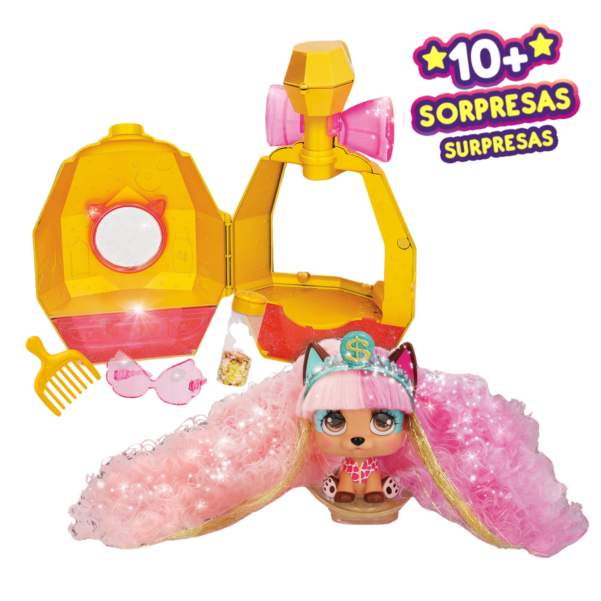 MUÑECA VIP PETS COLECCIONABLE CELEBRIDADES CON CABELLO LARGO + ACCESORIOS (SURTIDO) - 3
