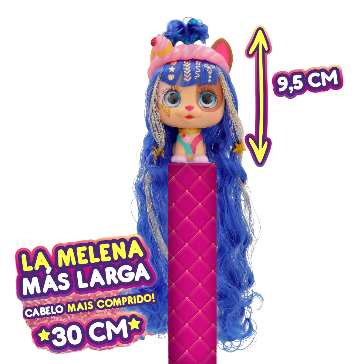 MUÑECA VIP PETS COLECCIONABLE CELEBRIDADES CON CABELLO LARGO + ACCESORIOS (SURTIDO) - 4