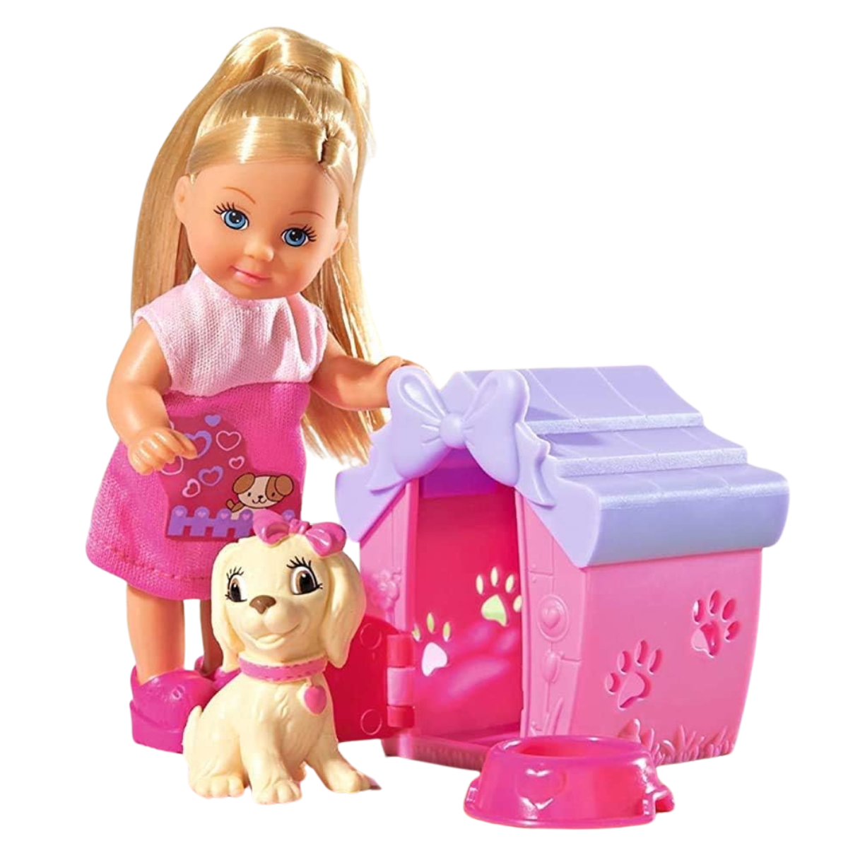 MUÑECA EVI LOVE CON PERRITO Y CASITA + ACCESORIOS - 3