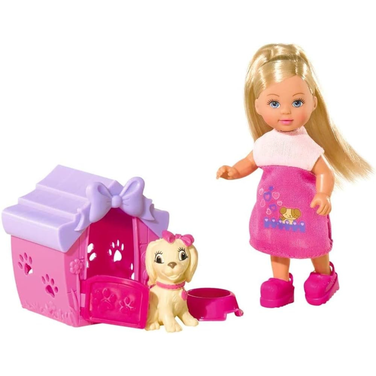 MUÑECA EVI LOVE CON PERRITO Y CASITA + ACCESORIOS - 5