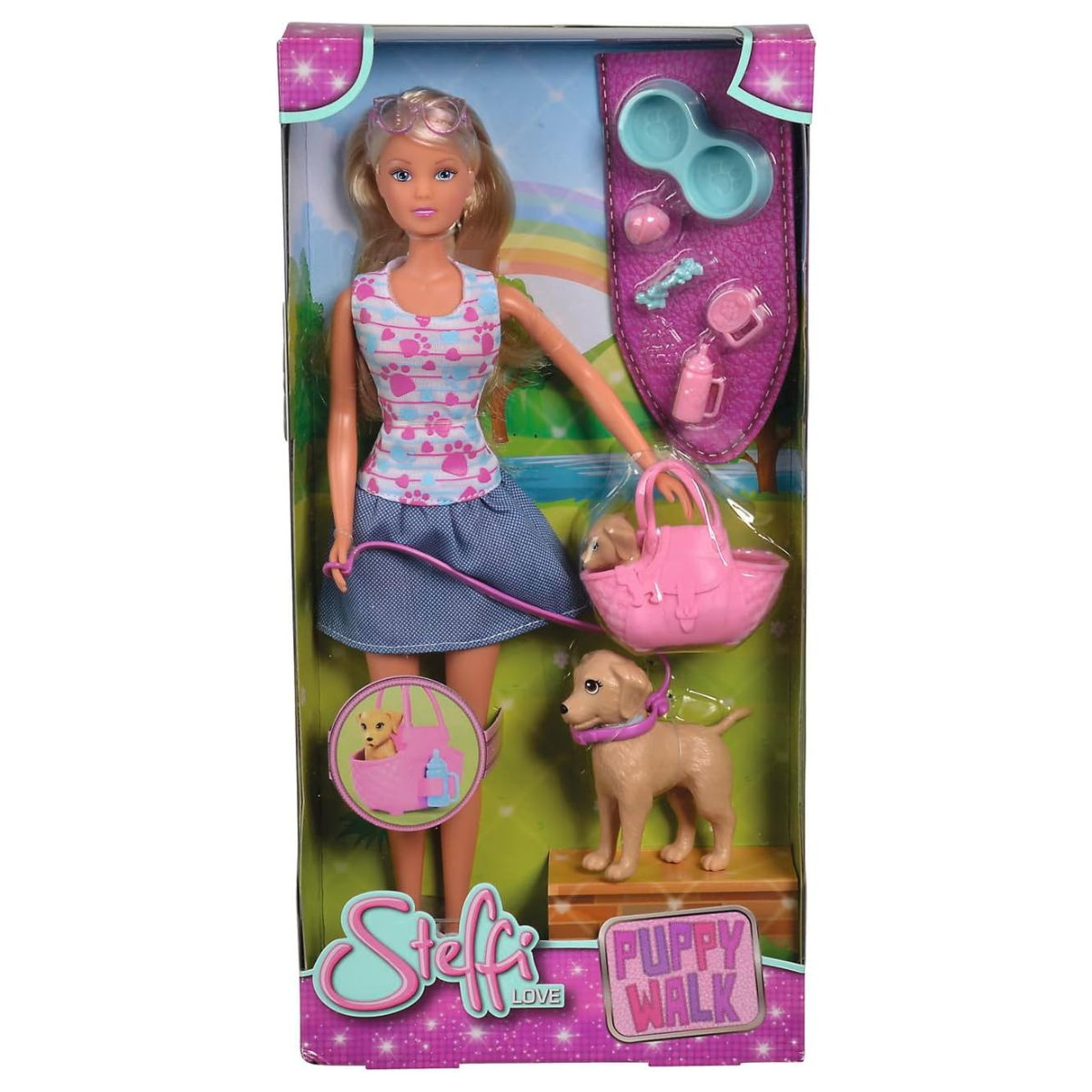 MUÑECA STEFFI LOVE PASEO CON PERROS SET DE PASEO - 2