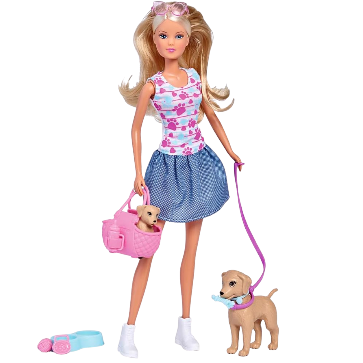 MUÑECA STEFFI LOVE PASEO CON PERROS SET DE PASEO - 3