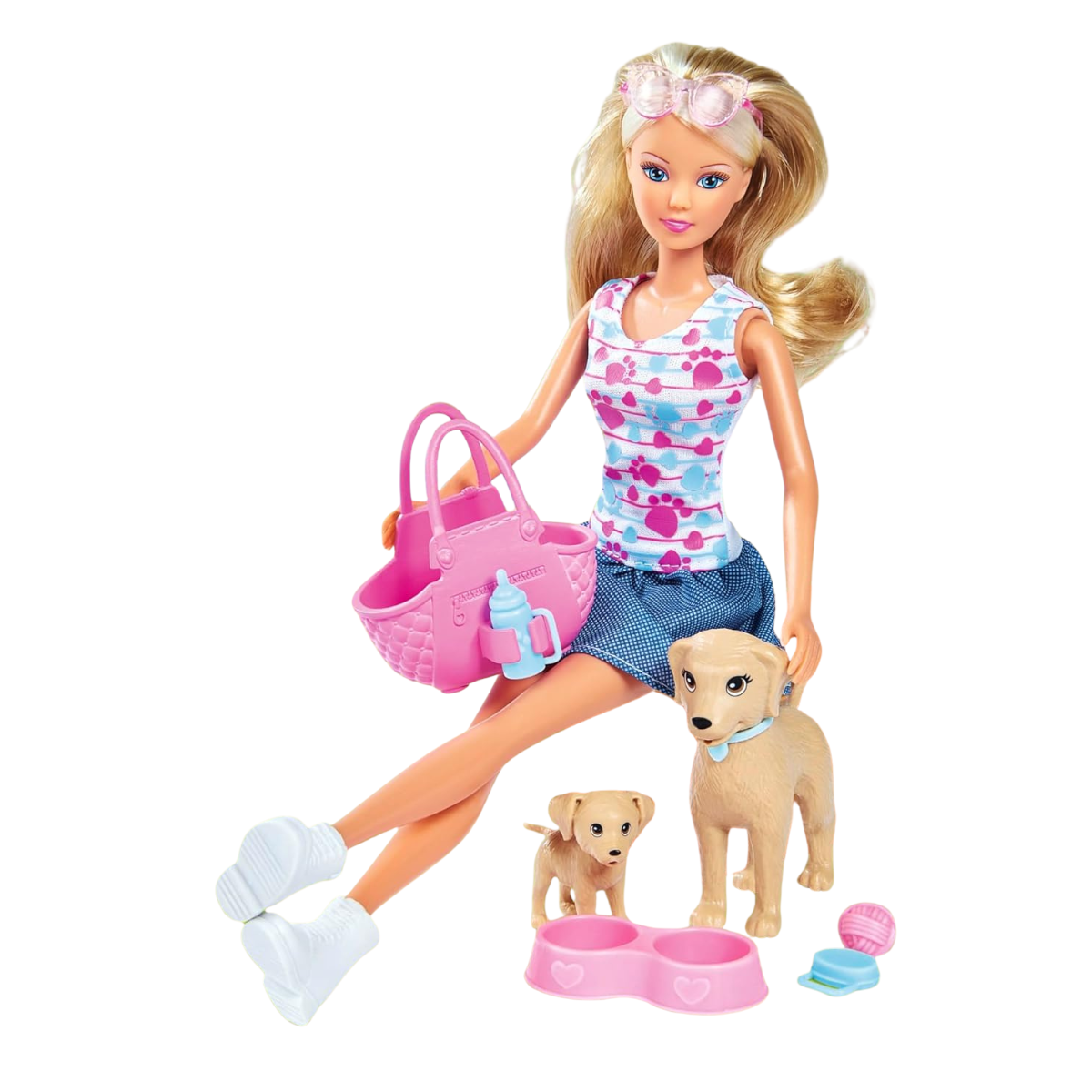MUÑECA STEFFI LOVE PASEO CON PERROS SET DE PASEO - 4