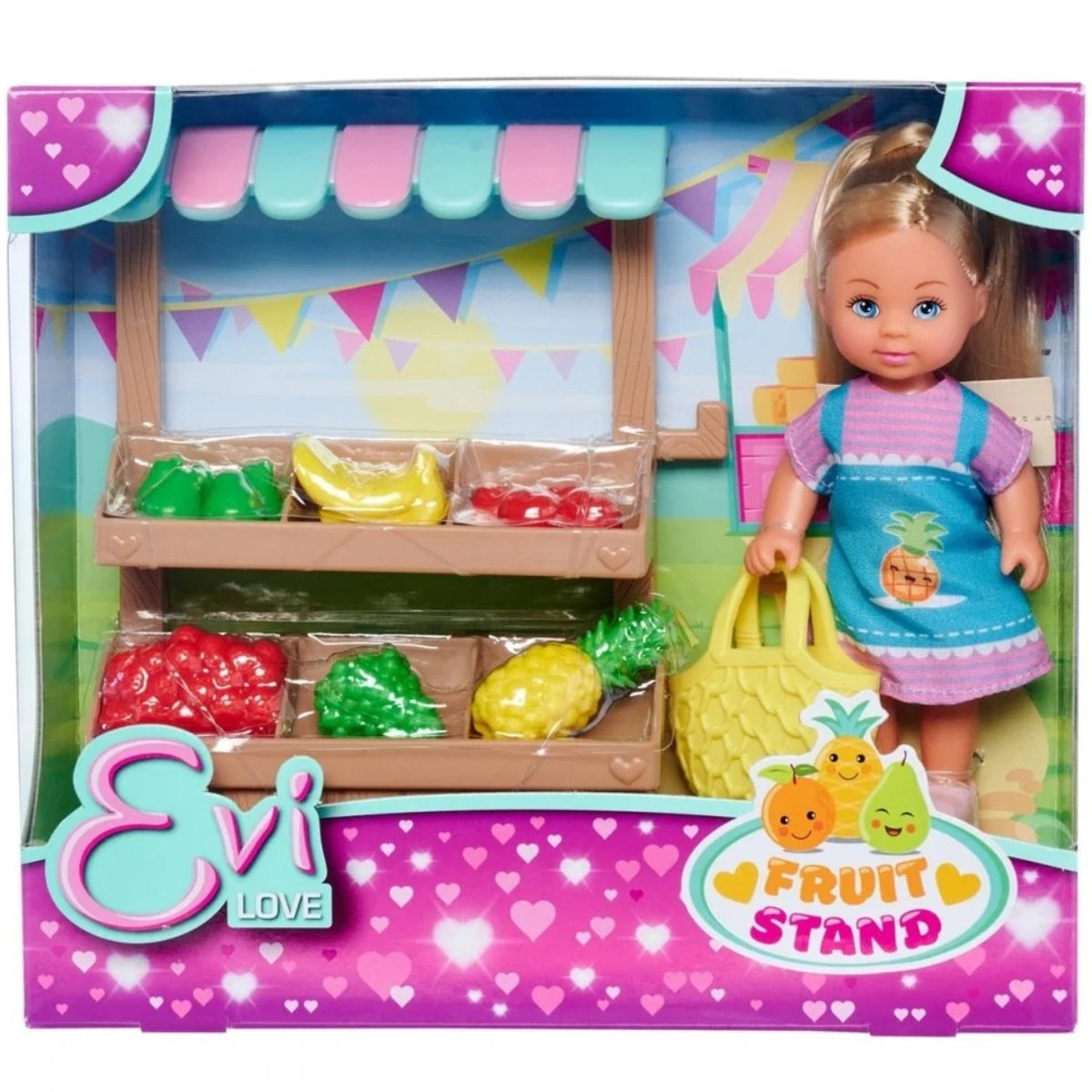 MUÑECA EVI LOVE TIENDITA DE FRUTAS + ACCESORIOS - 2