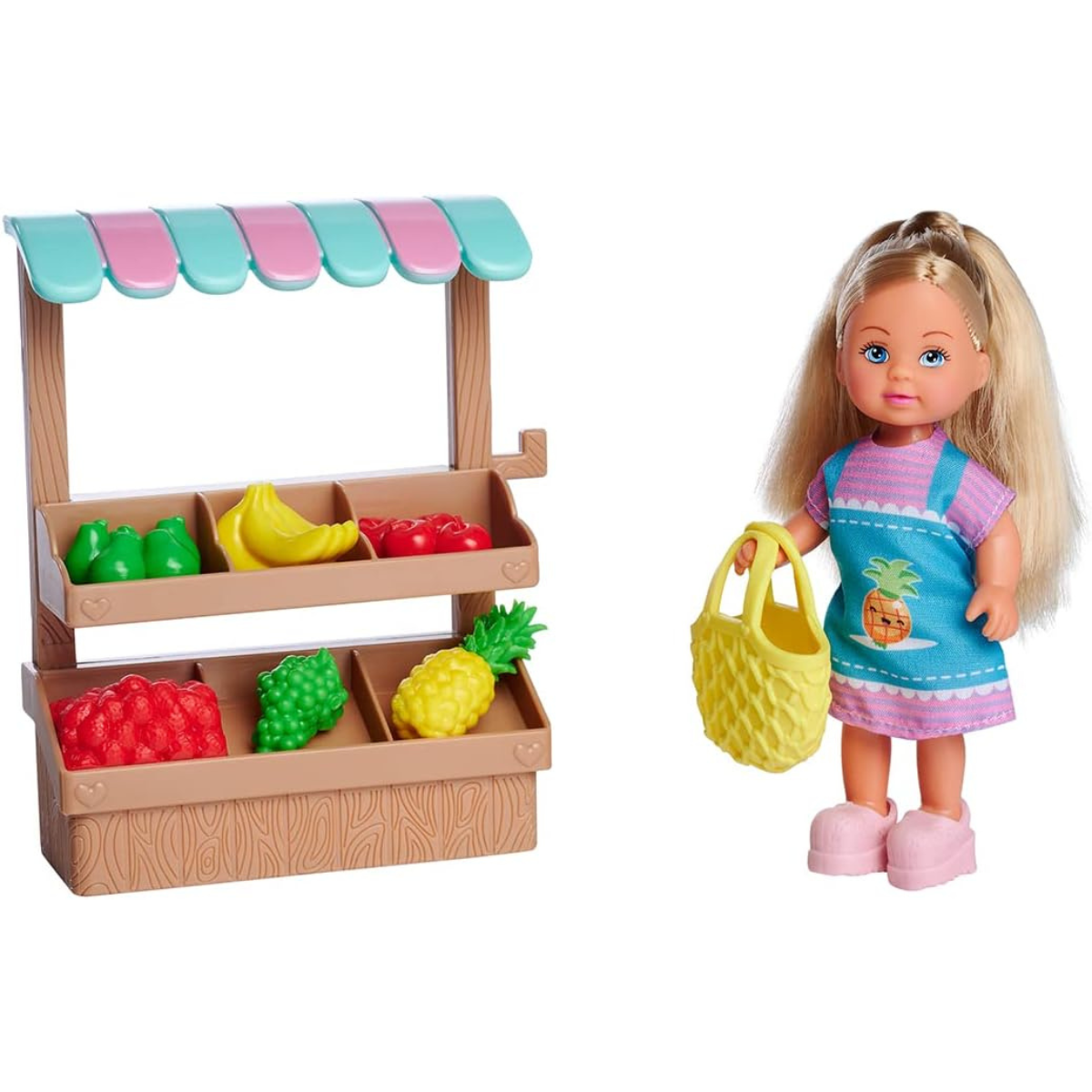 MUÑECA EVI LOVE TIENDITA DE FRUTAS + ACCESORIOS - 4