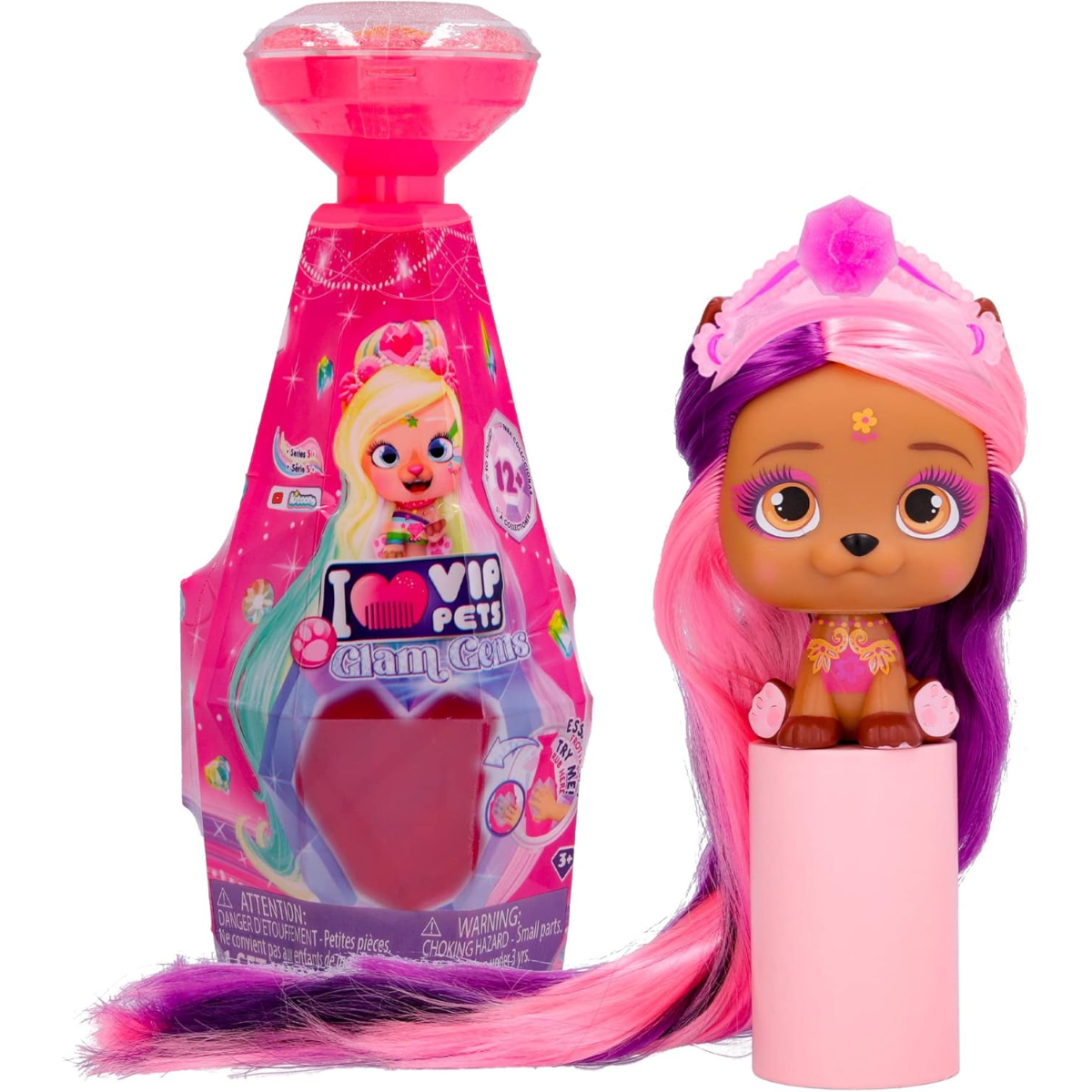 MUÑECA VIP PETS COLECCIONABLE GEMAS DE GLAMOUR CABELLO LARGO Y ACCESORIOS - 2