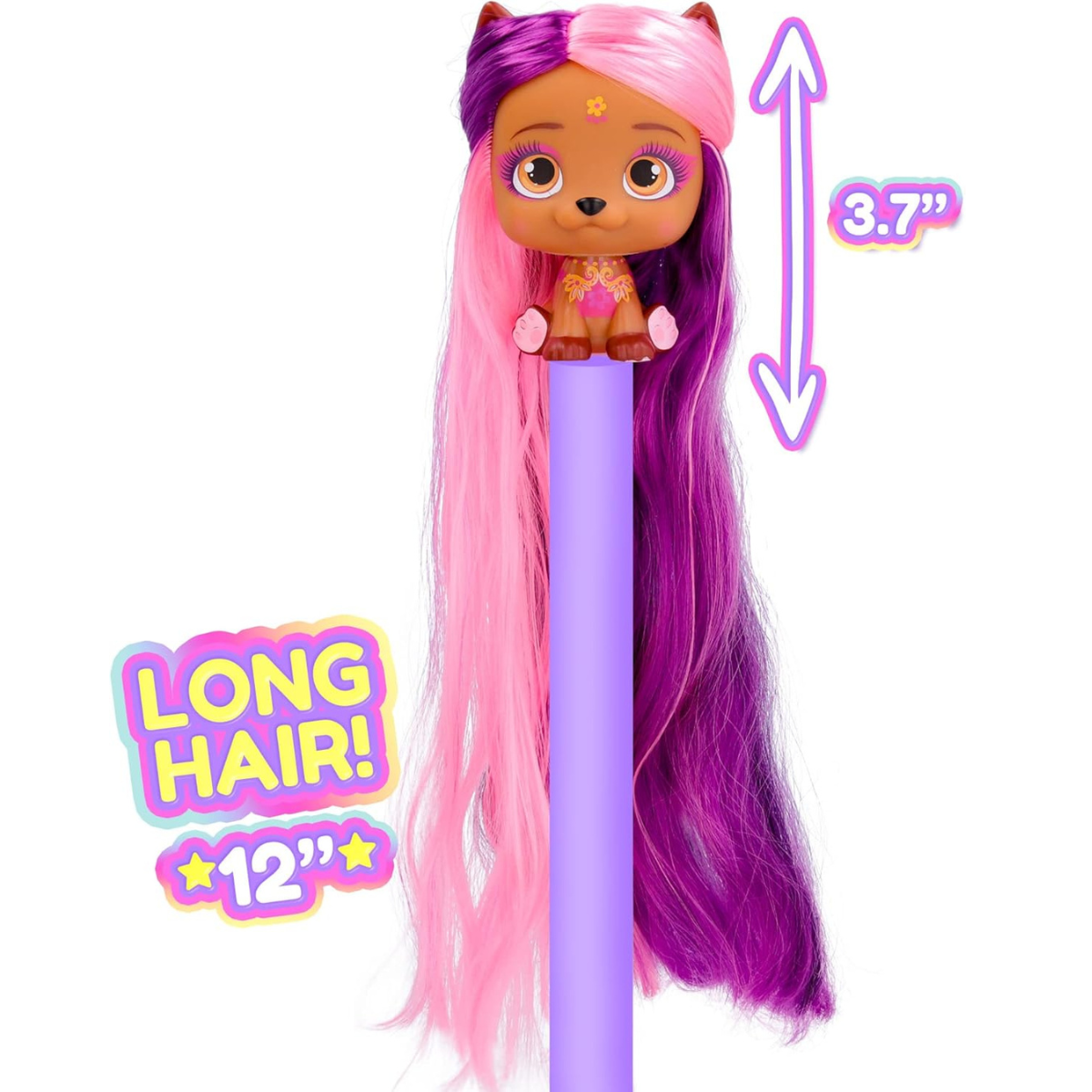MUÑECA VIP PETS COLECCIONABLE GEMAS DE GLAMOUR CABELLO LARGO Y ACCESORIOS - 4