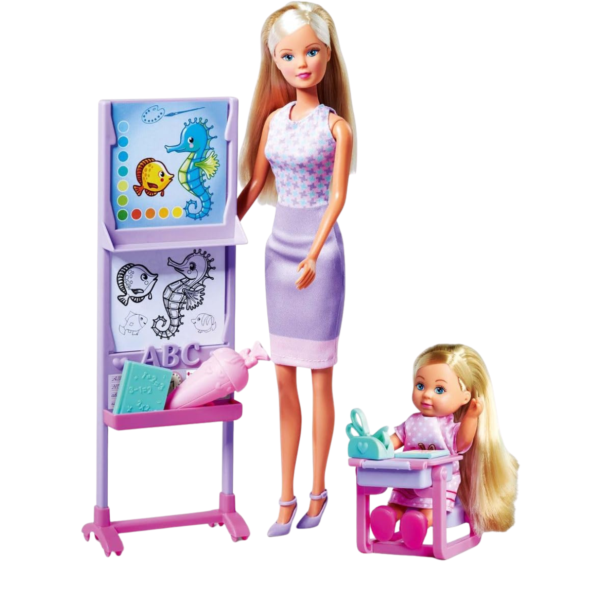 MUÑECA STEFFI LOVE DÍA DE CLASES SET DIDÁCTICO CON MAESTRA Y ALUMNA - 3