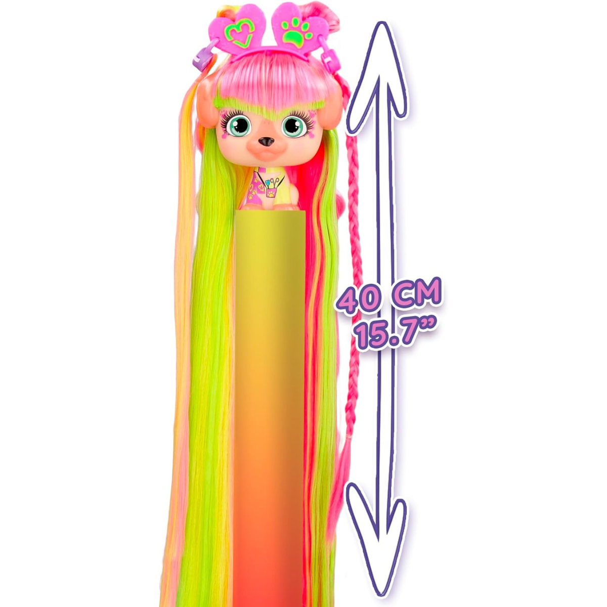 MUÑECA VIP PETS COLECCIONABLE ESCUELA DE PEINADOS CON CABELLO LARGO + SALÓN DE PEINADOS - 2