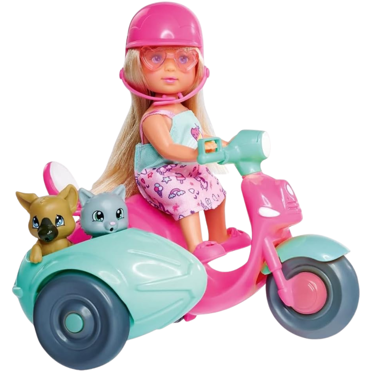 MUÑECA EVI LOVE CON MOTO Y MASCOTA + ACCESORIOS - 3