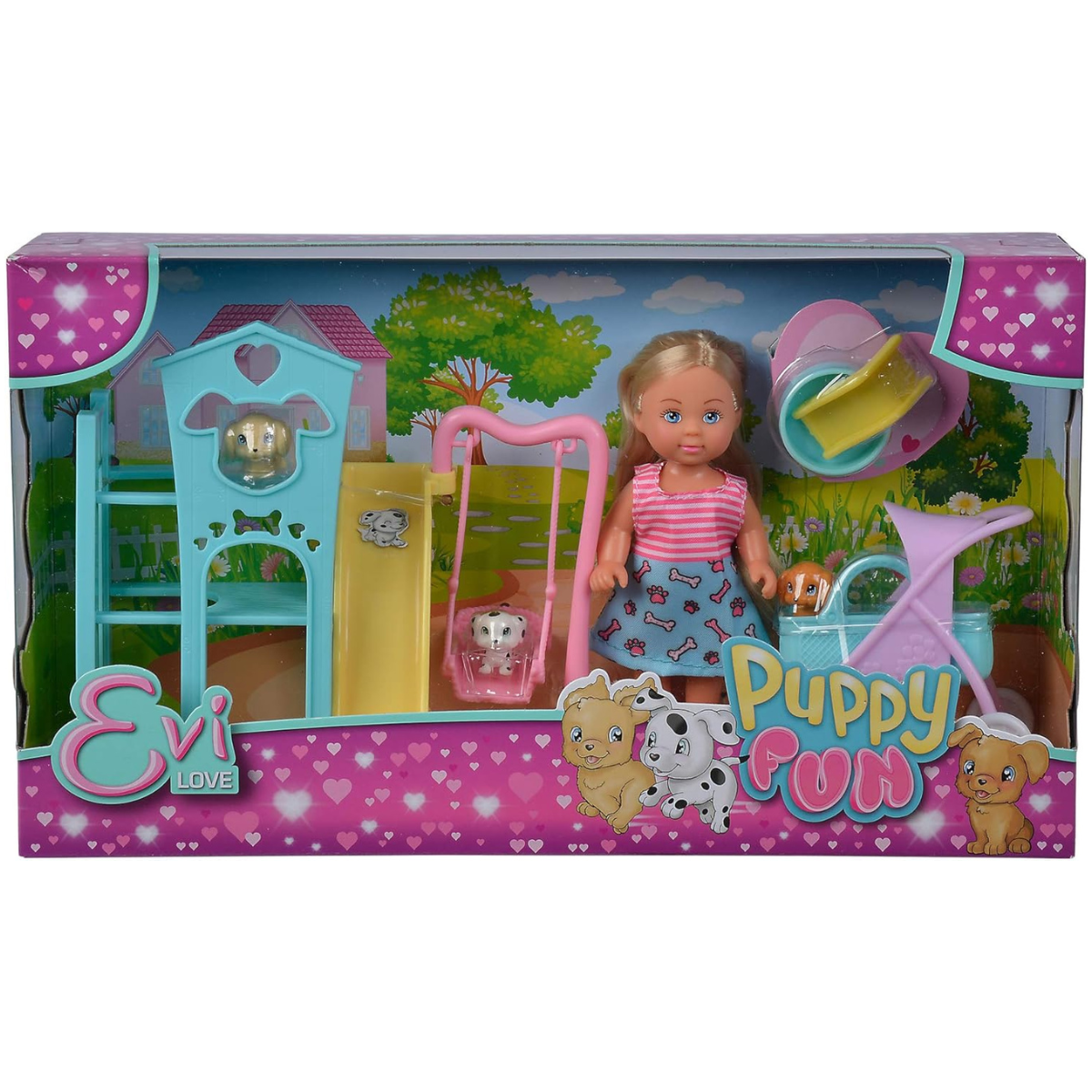MUÑECA EVI LOVE PARQUE PARA PERRITOS SET CON MASCOTAS Y ACCESORIOS - 2