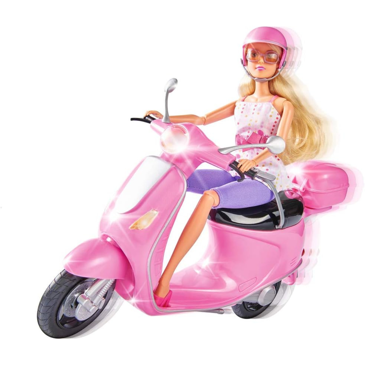 MUÑECA STEFFI LOVE CON MOTO Y CASCO SET DE JUEGO CON SCOOTER - 4