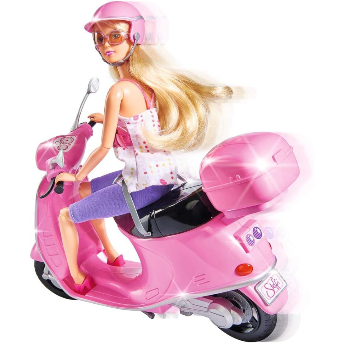 MUÑECA STEFFI LOVE CON MOTO Y CASCO SET DE JUEGO CON SCOOTER - 5